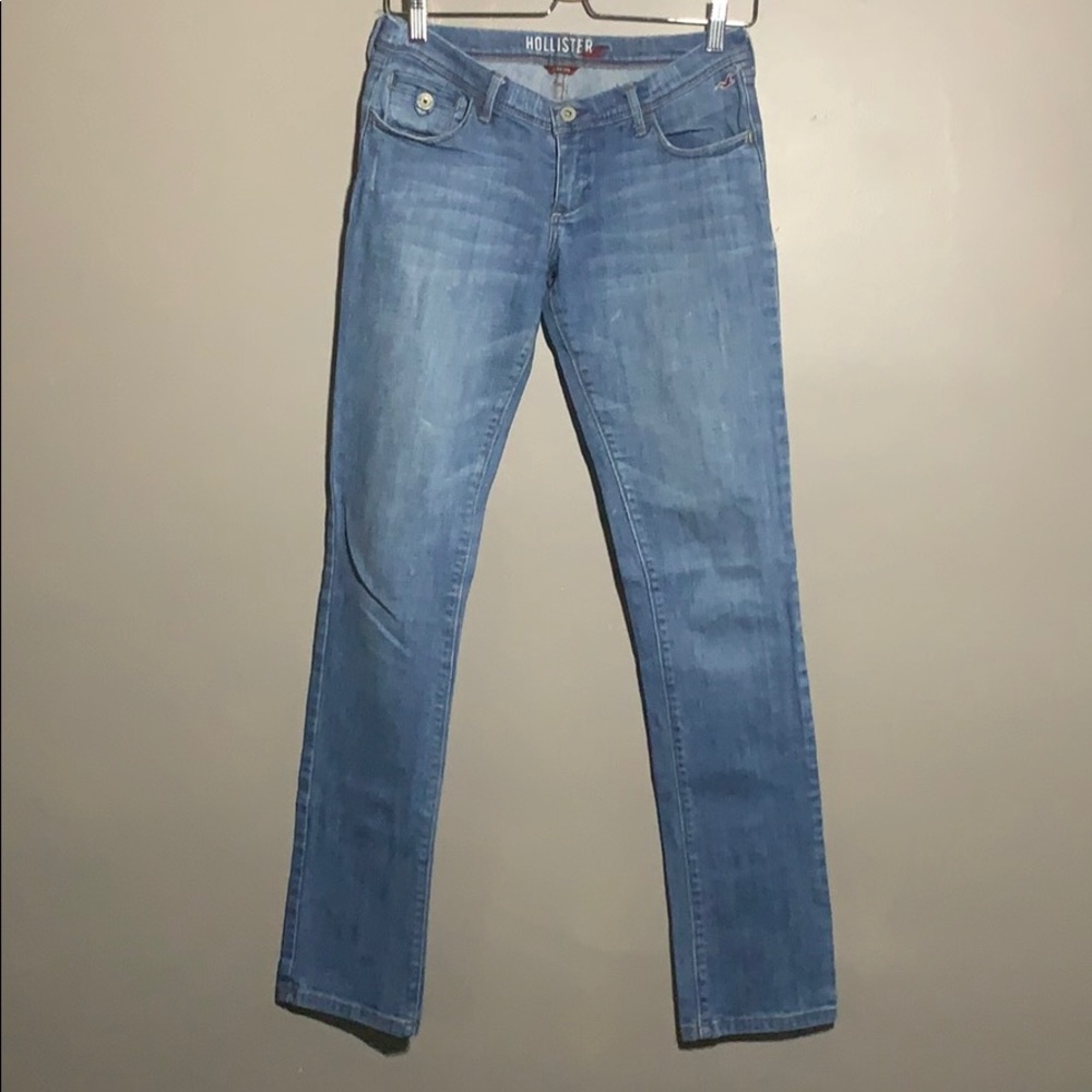 Denim straight-legged Hollister jeans